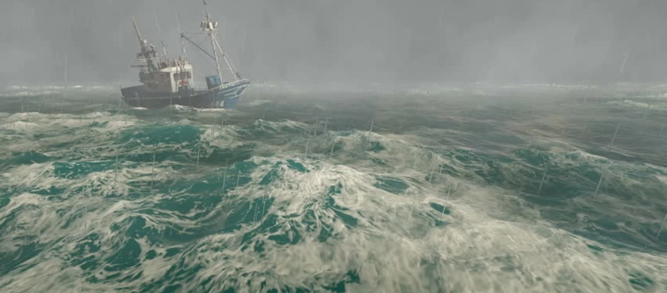 Χαλκιδική: Συγκλονιστικό βίντεο από τη μάχη καϊκιού με τα κύματα